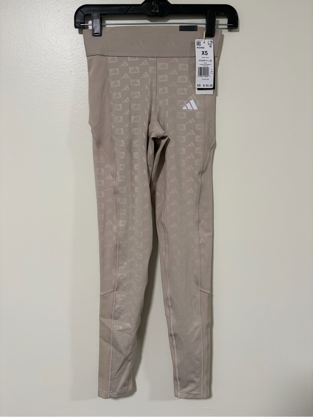 adidas Taupe Girls' High-Waist Leggings